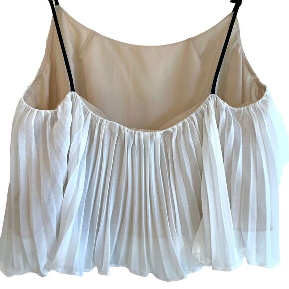 ABS Alan Schwartz Pleated Flowy Crop Top - Picture 6 of 6